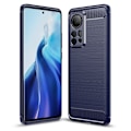 Miniatyrbild 1 av 6: Xiaomi 12 Pro Skal Borstad Stål Textur Blå