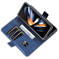 Miniatyrbild 5 av 6: AZNS Galaxy Z Fold 5 Fodral PU-Läder Blå