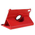 Miniatyrbild 6 av 6: iPad Mini 2024/2021 Fodral 360° Rotation Litchi Röd