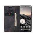 Miniatyrbild 3 av 6: CASEME Google Pixel 9a Fodral Flip Retro Läder Svart