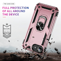 Miniatyrbild 6 av 6: iPhone 16e Skal Shockproof Hybrid Ring Roséguld