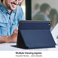 Miniatyrbild 5 av 6: Galaxy Tab S9 FE Fodral Business Läder Pennhållare Blå