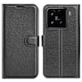 Miniatyrbild 1 av 6: Xiaomi 15 Fodral Litchi Läder Svart