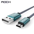 ROCK 1m Micro-Usb Nylon Kabel - Mörk Blå