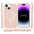 Miniatyrbild 6 av 6: iPhone 15 Plus Skal MagSafe Hybrid Glitter Guld