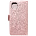 Miniatyrbild 3 av 6: iPhone 13 - Tryckt Mandala Läder Fodral - Roséguld