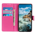 Miniatyrbild 4 av 6: Nokia G10 / G20 Fodral Litchi Läder Rosa