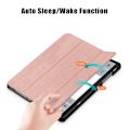 Miniatyrbild 4 av 6: Samsung Galaxy Tab A9 Plus Fodral Tri-Fold PU Läder Roséguld