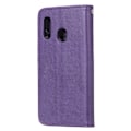 Miniatyrbild 3 av 5: Samsung Galaxy A20e - 2in1 Magnet Skal / Plånboksfodral - Lila Purple Lila