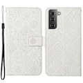Miniatyrbild 1 av 6: Samsung Galaxy S22 Plus Fodral Tryckta Mandala Blommor Vit