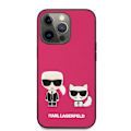 Miniatyrbild 2 av 2: Karl Lagerfeld iPhone 13 Pro Max Skal Karl & Choupette PU Läder Fuchsia