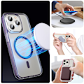 Miniatyrbild 4 av 6: ColorPop iPhone 15 Pro Skal CH MagSafe Transparent/Svart