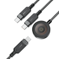 Miniatyrbild 5 av 6: Acefast 100W USB-C - 2x USB-C / Apple Watch Laddare Svart