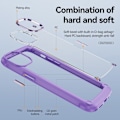 Miniatyrbild 6 av 6: iPhone 15 Pro Max Skal Shockproof Hybrid Armor Lila