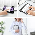 Miniatyrbild 3 av 6: DUX DUCIS Galaxy Tab A9 Fodral TOBY Tri-Fold Svart