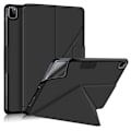 Miniatyrbild 1 av 5: iPad Air 2025-2020 / Pro 11 Fodral Läder Origami Svart Svart