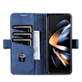 Miniatyrbild 2 av 6: AZNS Galaxy Z Fold 5 Fodral PU-Läder Blå