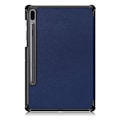 Miniatyrbild 3 av 5: Samsung Galaxy Tab S6 - Tri-Fold Fodral - Mörk Blå DarkBlue Mörk Blå