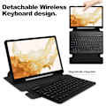 Miniatyrbild 3 av 6: Galaxy Tab S9 Plus Fodral 360° Rotation Hybrid Svart