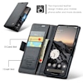 Miniatyrbild 9 av 9: CASEME Google Pixel 9a Fodral RFID Läder Svart