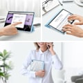 Miniatyrbild 3 av 6: DUX DUCIS Galaxy Tab A9 Plus Fodral TOBY Tri-Fold Blå