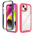 Miniatyrbild 1 av 6: iPhone 15 Skal Shockproof Med Frontram Rosaröd