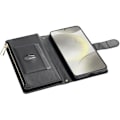 Miniatyrbild 4 av 6: Samsung Galaxy S25 Fodral Läder Rhombus Svart