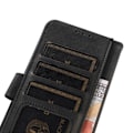 Miniatyrbild 5 av 6: Samsung Galaxy A34 5G Fodral Solid Läder Svart