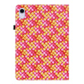 Miniatyrbild 3 av 6: iPad Mini 2024/2021 Fodral Vävd Textur Rosa/Gul