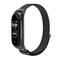 Miniatyrbild 5 av 6: Tech-Protect Xiaomi Mi Smart Band 5 / 6 Nylon Armband Svart