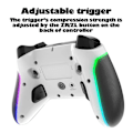 Miniatyrbild 2 av 6: iPega Universal RGB Trådlös Handkontroll PS/NS/iOS/PC/TV Vit