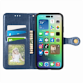 Miniatyrbild 3 av 4: iPhone 15 Pro Fodral Solid Med Magnetisk Mässing Blå