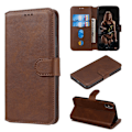 Miniatyrbild 1 av 5: iPhone X/Xs - Solid Läder Fodral - Brun Brown Brun