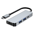 Miniatyrbild 5 av 6: Tech-Protect 4in1 USB-C Hub USB-A / HDMI / USB-C Grå