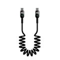 Miniatyrbild 1 av 6: Mcdodo 60W PD USB-C - USB-C Flexibel Nylonkabel Svart