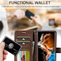 Miniatyrbild 6 av 6: LC.IMEEKE Samsung Galaxy S24 Plus Fodral Läder Brun
