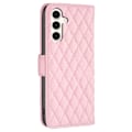 Miniatyrbild 5 av 5: Samsung Galaxy S24 FE Fodral Diamond Läder Rosa