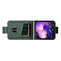 Miniatyrbild 1 av 5: AZNS Galaxy Z Flip 5 Fodral Läder Grön