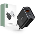 Miniatyrbild 1 av 6: Tech-Protect 30W PD/QC USB-C / USB-A Väggladdare Svart