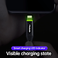 Miniatyrbild 5 av 6: Mcdodo 36W 1.2m USB-C - Lightning Kabel LED Svart