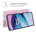Miniatyrbild 3 av 6: OnePlus Nord CE 5G - Litchi Läder Fodral - Ljus Rosa