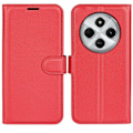 Miniatyrbild 1 av 6: Xiaomi Redmi 14C Fodral Litchi Läder Röd
