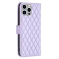 Miniatyrbild 3 av 6: iPhone 15 Pro Max Fodral Diamond Läder Lila