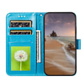 Miniatyrbild 4 av 5: Samsung Galaxy A72 - Läder Fodral - Blå Blue Blå