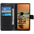 Miniatyrbild 3 av 6: Samsung Galaxy A35 5G Fodral Litchi Läder Svart