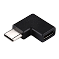 Miniatyrbild 2 av 4: USB-C Hona - USB-C Hane Adapter 90 Grader Svart