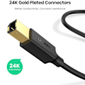 Miniatyrbild 3 av 6: UGREEN 2m USB-A - USB-B 2.0 Kabel Svart