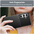 Miniatyrbild 5 av 6: Samsung Galaxy S24 Skal Twill Textur Svart
