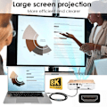Miniatyrbild 4 av 6: HDMI Hane - HDMI 2.1 Hona 8K 60Hz UHD Adapter Blå