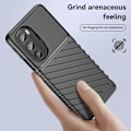 Miniatyrbild 4 av 6: Motorola Edge 30 Pro Skal Twill Textur Svart